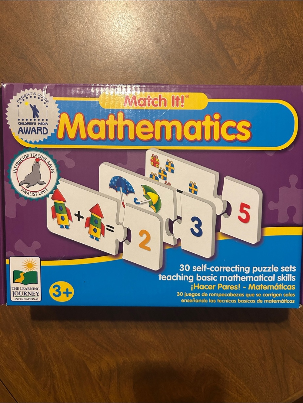 The Learning Journey Match It! Mathematics Puzzle Set - Purple